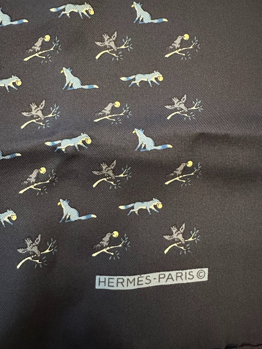 Hermes Silk Pocket Square 45